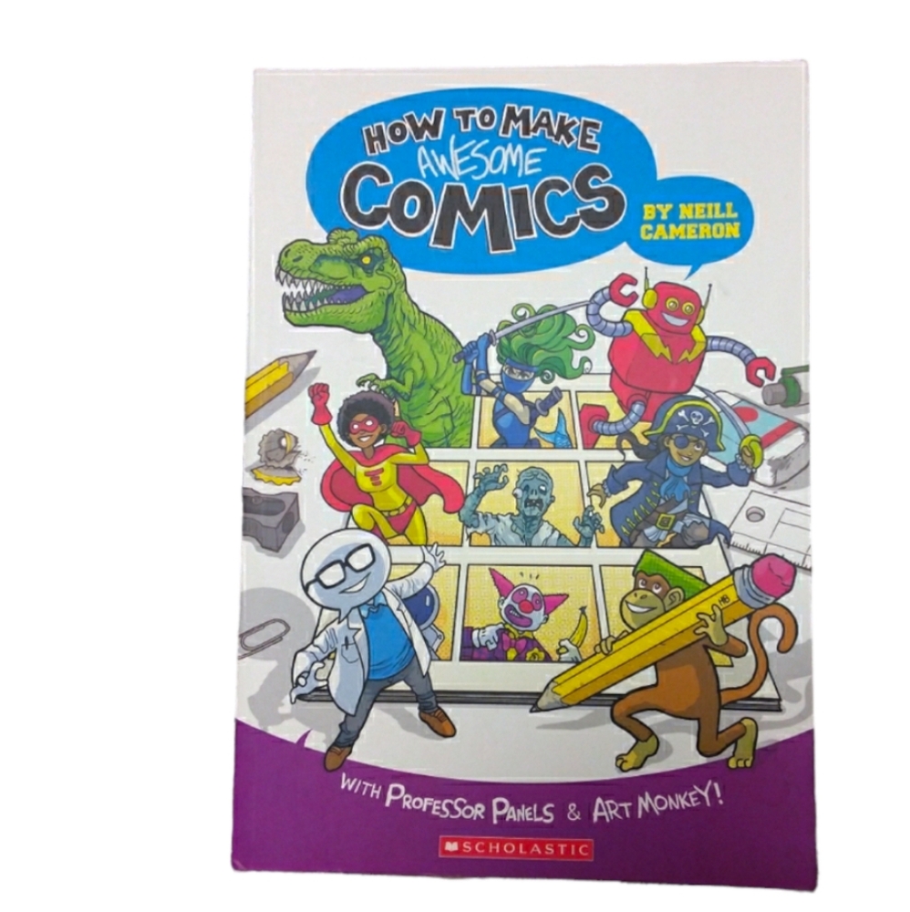 ⭐3/$15 How to Make Awesome Comics - SCHOLASTIC - New Condition